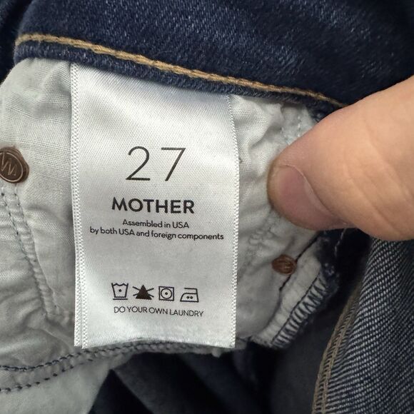MOTHER The Insider Crop Step Fray Womens Jeans ~ Home Movies Size 27 EUC - Picture 15 of 16